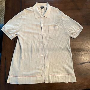 Todd Snyder Sweater Polo Button Up Mens Size Large EUC